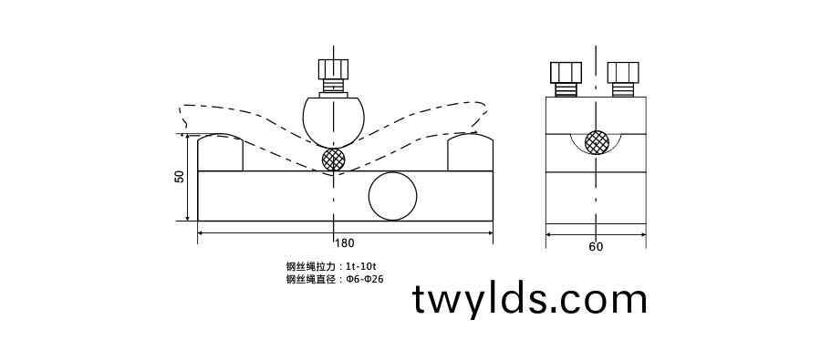 BCQ旁壓式傳感器尺寸圖